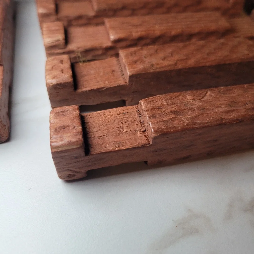 Halsam American Replacement Wood Pieces‎ Mixed Sizes Vintage Toy 15 Pcs Parts